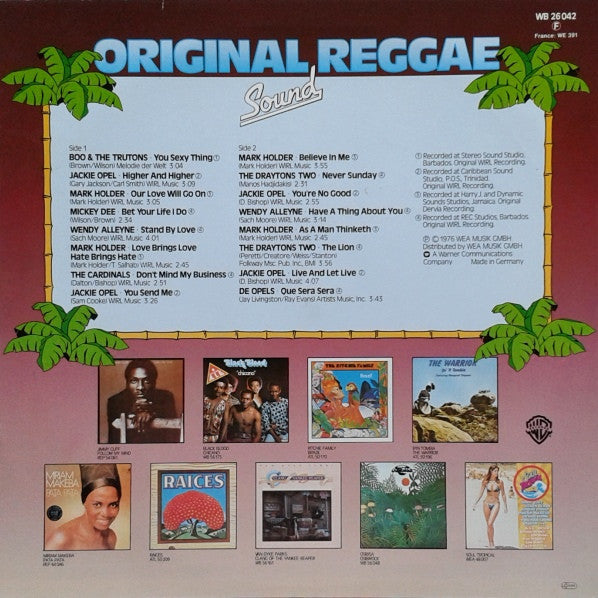 Various : Original Reggae Sound (LP, Comp, RE)