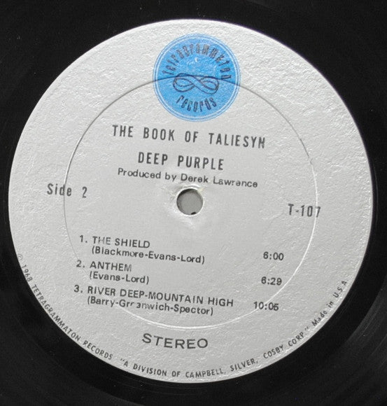Deep Purple ~ The Book Of Taliesyn (Vinyl) - Djungel & Jazz