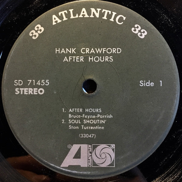 Hank Crawford : After Hours (7", Jukebox)