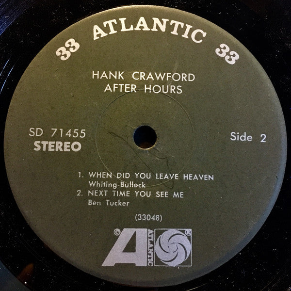 Hank Crawford : After Hours (7", Jukebox)