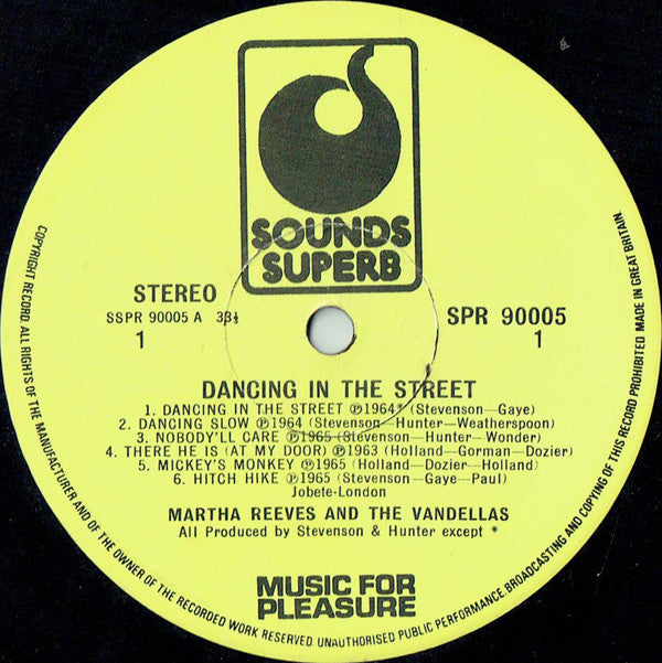 Martha Reeves & The Vandellas ~ Dancing In The Street (Vinyl) - Djungel & Jazz