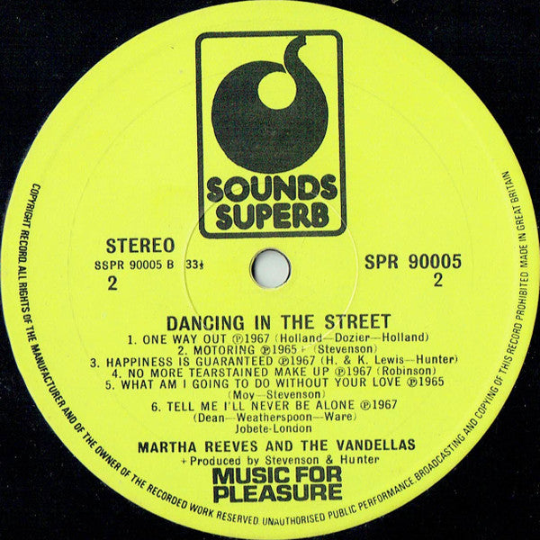 Martha Reeves & The Vandellas ~ Dancing In The Street (Vinyl) - Djungel & Jazz