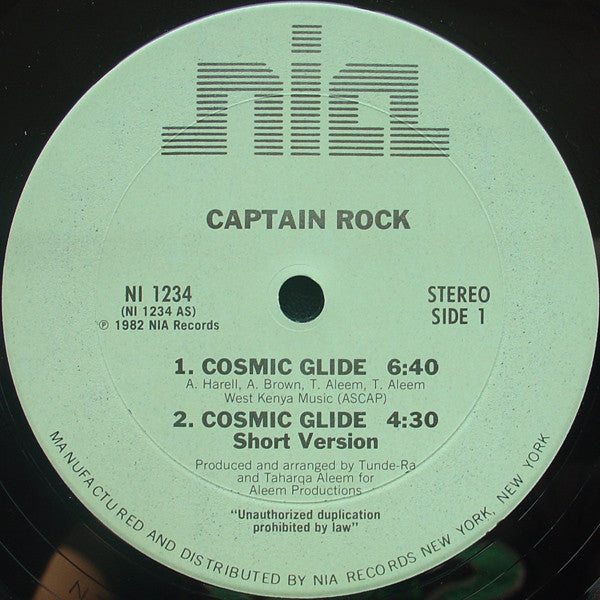 Captain Rock ~ Cosmic Glide (Vinyl) - Djungel & Jazz