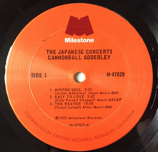 Cannonball Adderley ~ The Japanese Concerts (Vinyl) - Djungel & Jazz