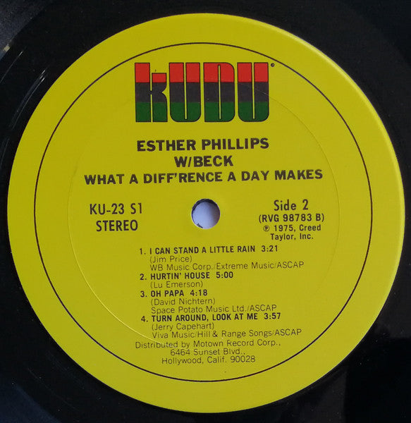 Esther Phillips W/ Beck ~ What A Diff'rence A Day Makes (Vinyl) - Djungel & Jazz
