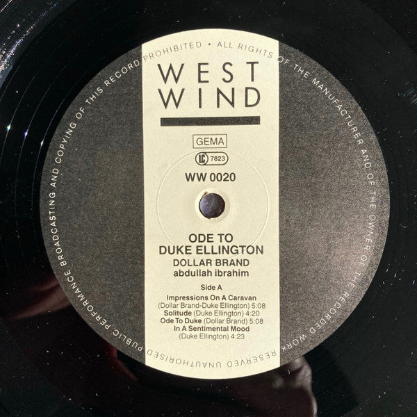 Dollar Brand - Abdullah Ibrahim : Ode To Duke Ellington  (LP, Album, RE)