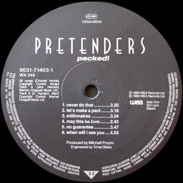 Pretenders ~ Packed! (Vinyl) - Djungel & Jazz