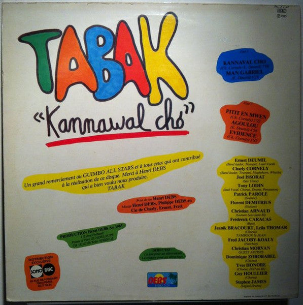 Tabak : Kannawal Chó (LP, Album)