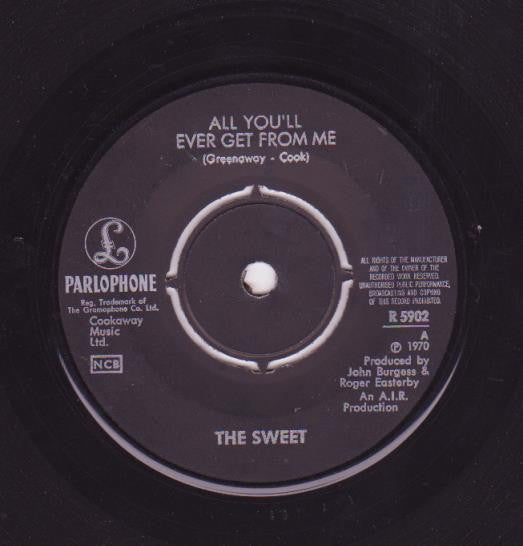 The Sweet ~ All You'll Ever Get From Me (Vinyl) - Djungel & Jazz