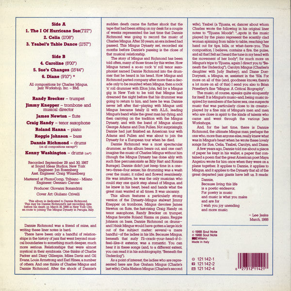Mingus Dynasty ~ Mingus' Sounds Of Love (Vinyl) - Djungel & Jazz
