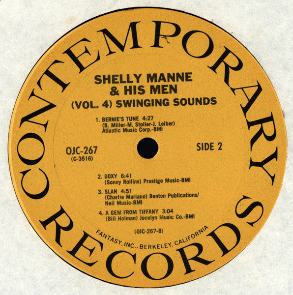 Shelly Manne & His Men ~ Vol. 4: Swinging Sounds (Vinyl) - Djungel & Jazz