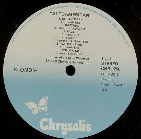 Blondie ~ Autoamerican (Vinyl) - Djungel & Jazz