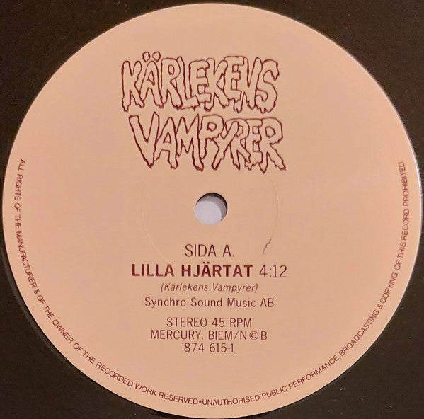 Kärlekens Vampyrer : Lilla Hjärtat (12")