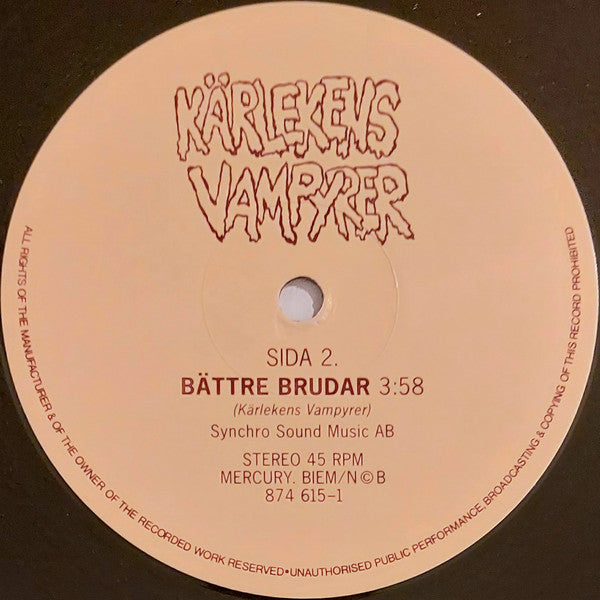 Kärlekens Vampyrer : Lilla Hjärtat (12")