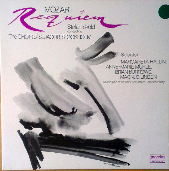 Mozart - Stefan Sköld Conducting The Choir Of St. Jacob, Stockholm Soloists: Margareta Hallin, Anne-Marie Mühle, Brian Burrows , Magnus Lindén ~ Requiem (Vinyl) - Djungel & Jazz