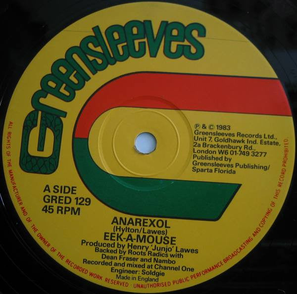 Eek-A-Mouse : Anarexol (12")