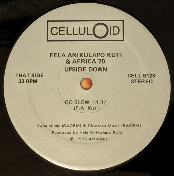 Fela Anikulapo Kuti & The Africa 70 ~ Up Side Down (Vinyl) - Djungel & Jazz