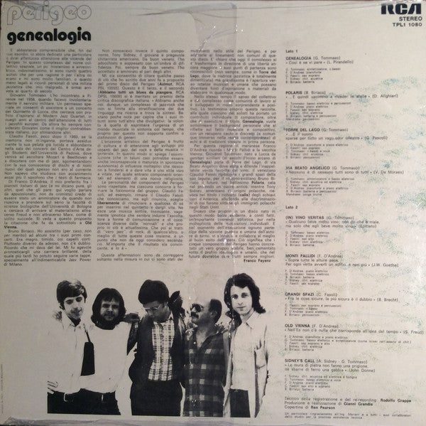 Perigeo : Genealogia (LP, Album)