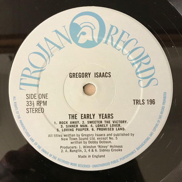 Gregory Isaacs : ...The Early Years (LP, Comp)