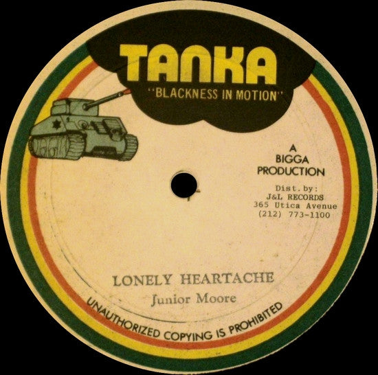 Sylvanus "Junior" Moore / Crucial Bunny, Sly & Robbie : Lonely Heartache (12")