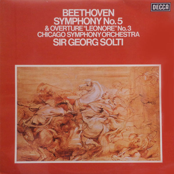 Beethoven, Chicago Symphony Orchestra, Sir Georg Solti ~ Symphony No. 5 & Overture "Leonore" No. 3 (Vinyl) - Djungel & Jazz
