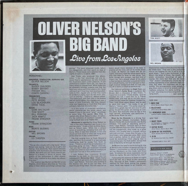Oliver Nelson's Big Band ~ Live From Los Angeles (Vinyl) - Djungel & Jazz