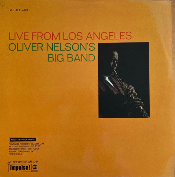 Oliver Nelson's Big Band ~ Live From Los Angeles (Vinyl) - Djungel & Jazz