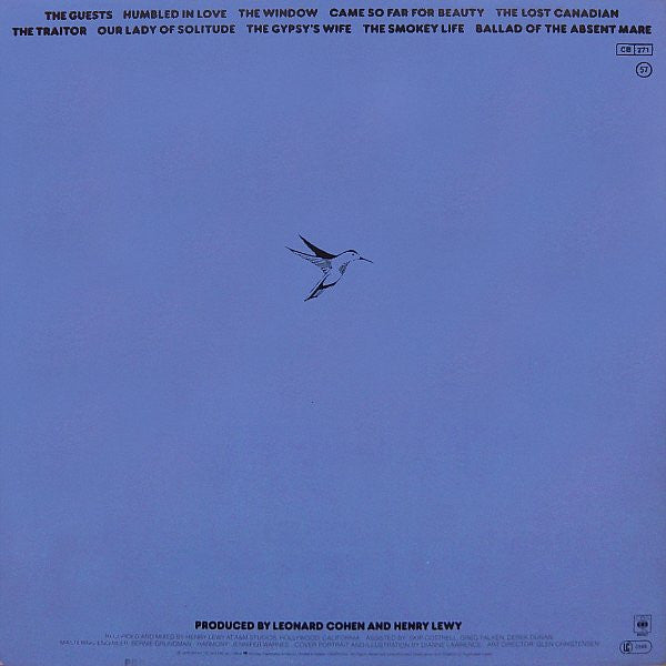 Leonard Cohen ~ Recent Songs (Vinyl) - Djungel & Jazz