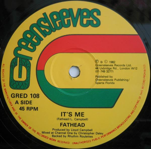 Fathead (2) : It's Me (12")