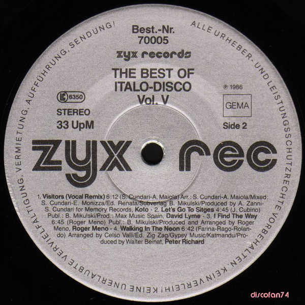 Various ~ The Best Of Italo-Disco Vol. 5 (Vinyl) - Djungel & Jazz