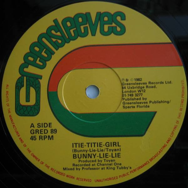 Bunny Lie Lie / Billy Boyo : Itie-Titie-Girl / Righteousness (12")