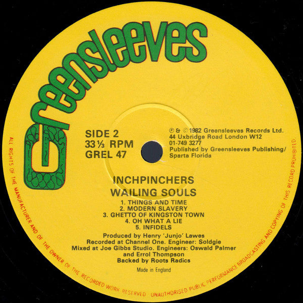 Wailing Souls : Inchpinchers (LP, Album)