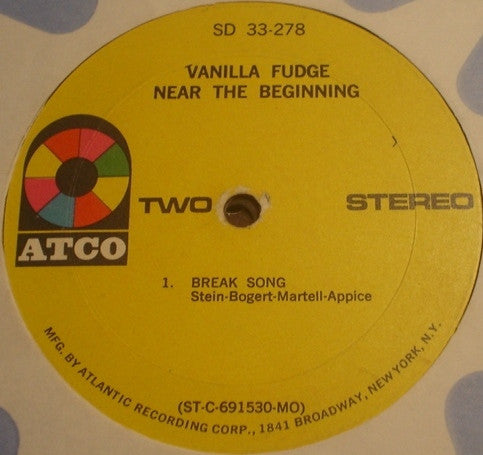 Vanilla Fudge ~ Near The Beginning (Vinyl) - Djungel & Jazz