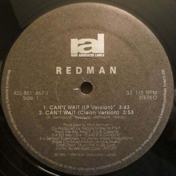 Redman ~ Can't Wait (Vinyl) - Djungel & Jazz