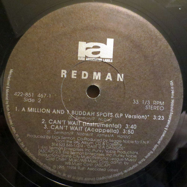 Redman ~ Can't Wait (Vinyl) - Djungel & Jazz