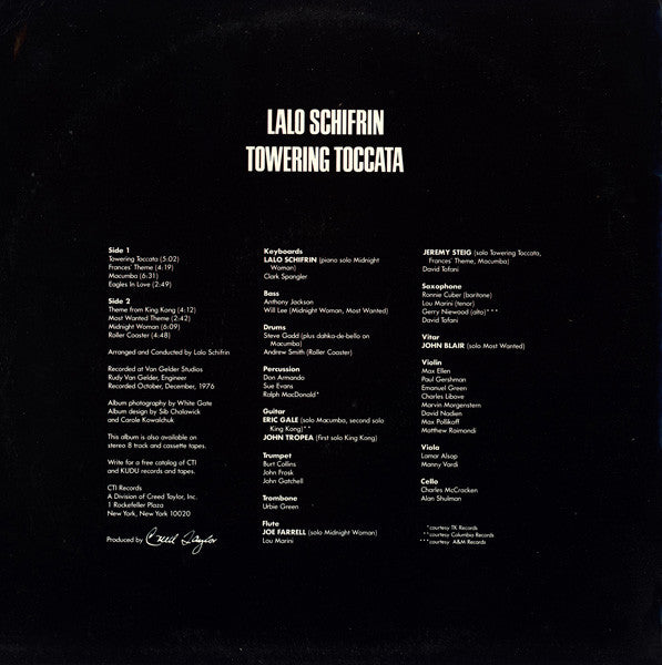 Lalo Schifrin ~ Towering Toccata (Vinyl) - Djungel & Jazz