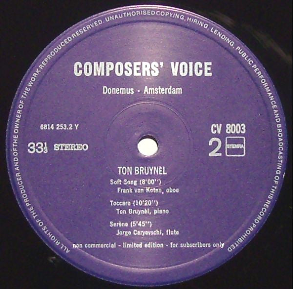 Ton Bruynèl ~ Ton Bruynèl (Vinyl) - Djungel & Jazz