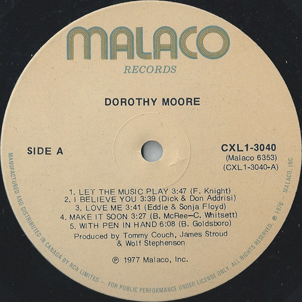 Dorothy Moore ~ Dorothy Moore (Vinyl) - Djungel & Jazz