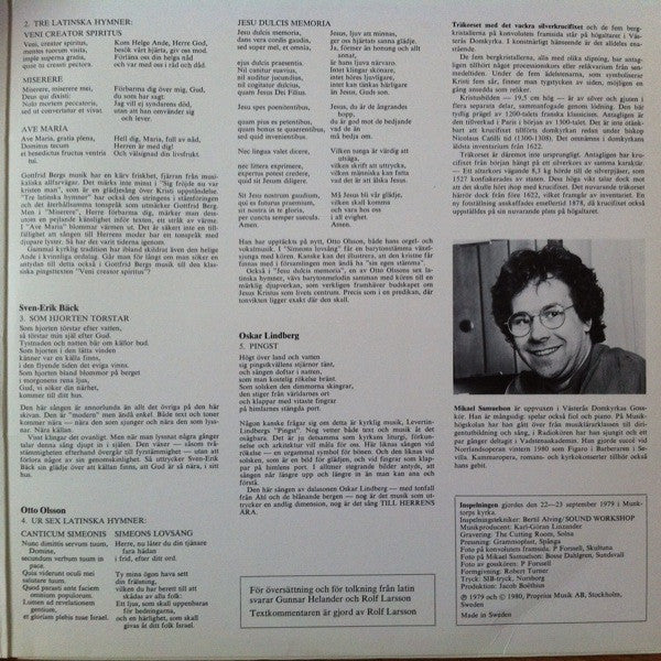 Västerås Domkyrkas Gosskör, Mikael Samuelson, Bror Samuelson ~ Gloria Patri - Till Herrens Ära! - Sjunger Västerås Domkyrkas Gosskör Och Mikael Samuelson Under Bror Samuelsons Ledning (Vinyl) - Djungel & Jazz
