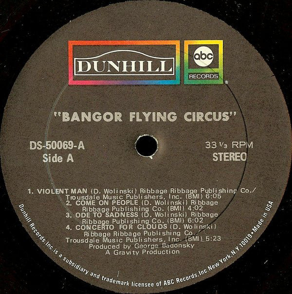 Bangor Flying Circus ~ Bangor Flying Circus (Vinyl) - Djungel & Jazz