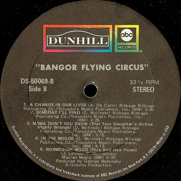 Bangor Flying Circus ~ Bangor Flying Circus (Vinyl) - Djungel & Jazz