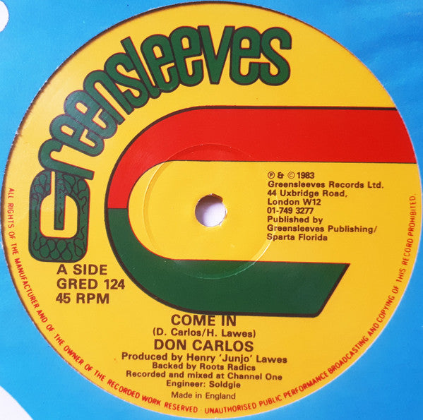 Don Carlos (2) : Come In / Special Request (12")