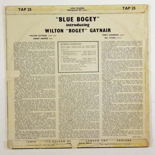 Wilton Gaynair ~ Blue Bogey (Vinyl) - Djungel & Jazz