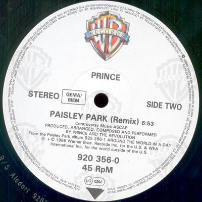 Prince & The Revolution ~ Paisley Park (Vinyl) - Djungel & Jazz