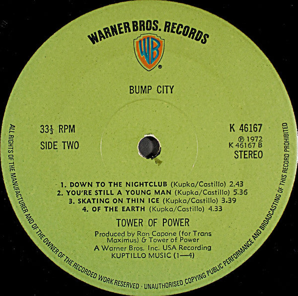 Tower Of Power : Bump City (LP, Album)