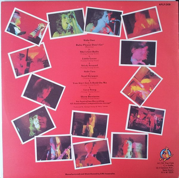AC/DC : High Voltage (LP, Album, RE)