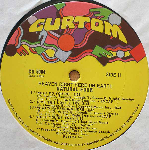 The Natural Four ~ Heaven Right Here On Earth (Vinyl) - Djungel & Jazz