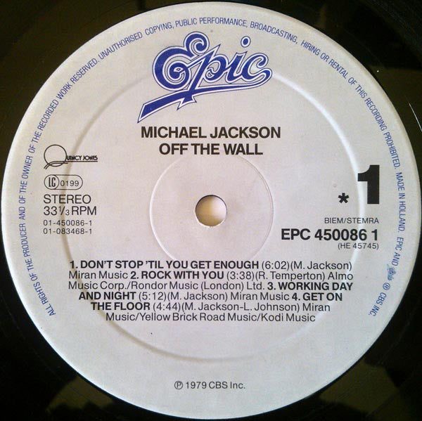 Michael Jackson ~ Off The Wall (Vinyl) - Djungel & Jazz