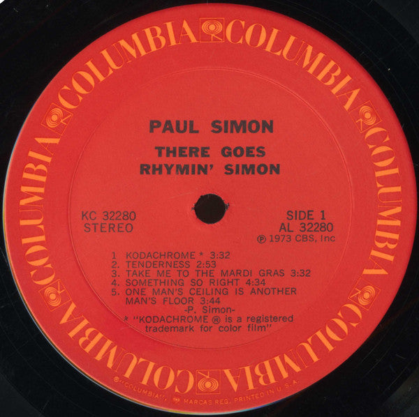 Paul Simon : There Goes Rhymin' Simon (LP, Album, RE, Gat)