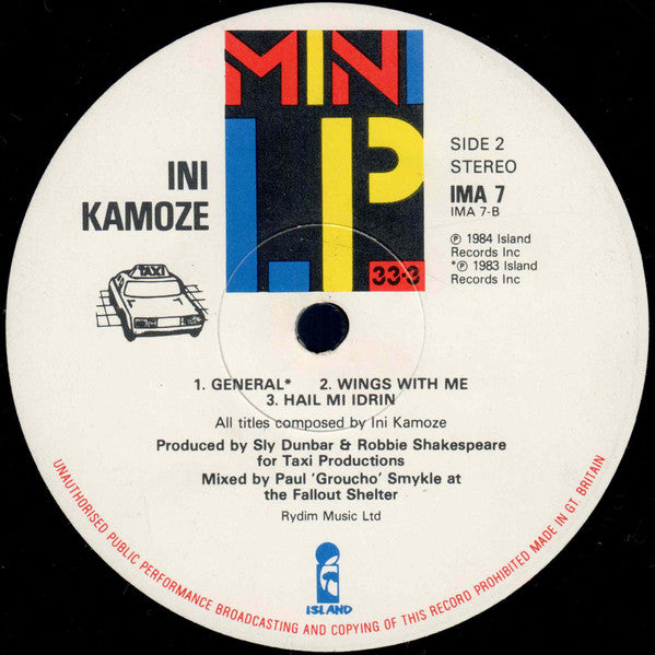 Ini Kamoze : Ini Kamoze (LP, MiniAlbum)